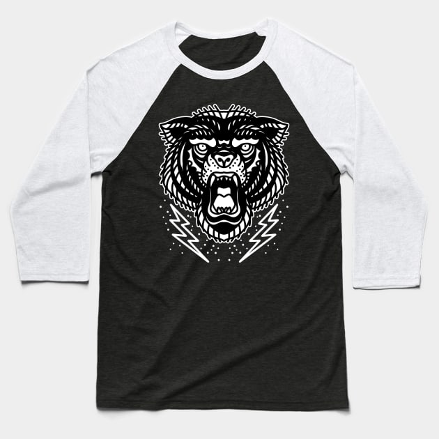 angry black bear Baseball T-Shirt by donipacoceng